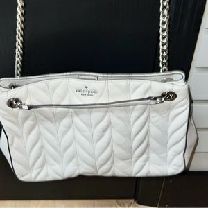 Kate Spade white quilted purse